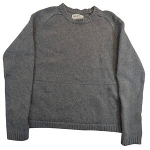 REI COOPERATIVE Wool Blend Crew Neck Sweater Mens Medium Gray‎ Raglan Sleeve